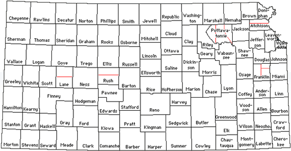 Kansas State map